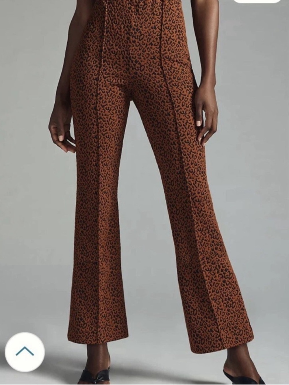 INDUSTRY Leopard Print Flare Pants Size XS